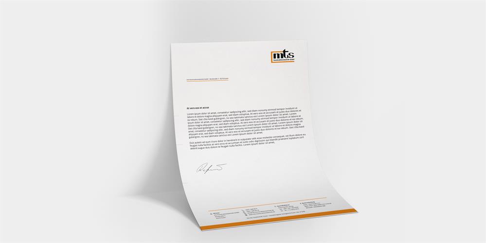 mts Konstruktions&shy;technik | Briefpapier