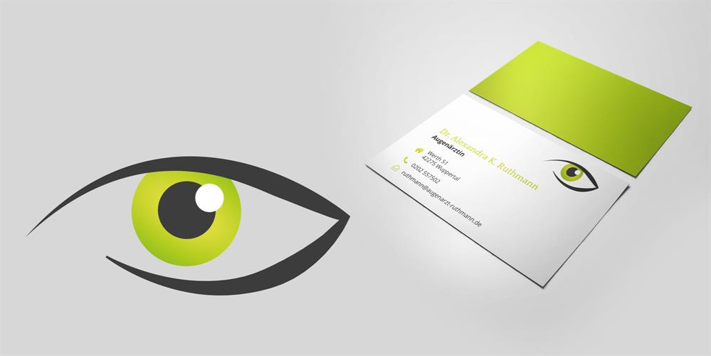 Dr. Ruthmann (Augenärztin) | Logodesign & Visitenkarte